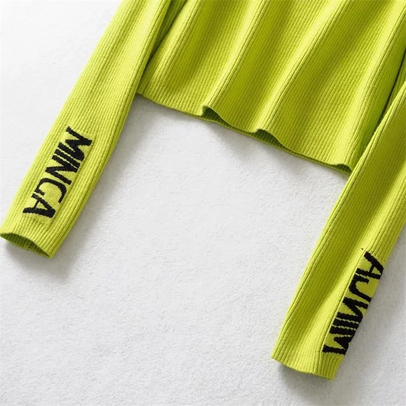 Women High Neck Long Sleeve Ribbed Crop Sweater Casual Turtleneck Rib Knit Top | Женская одежда