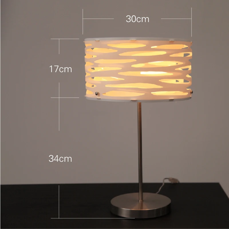 Светодиодная настольная лампа из ПВХ в скандинавском стиле для кабинета офисный