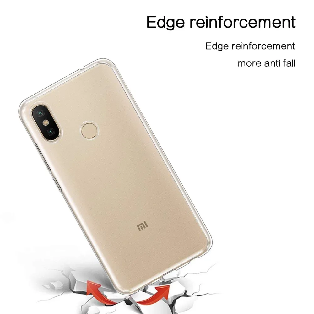 Чехол для xiomi Xiaomi mi A2 Lite Redmi 6a S2 8 SE A1 6x5x6 pro силиконовый прозрачный чехол корпус ТПУ