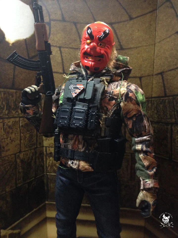 Новая изысканная мини маска солдата в масштабе 1/6 японский тенгу Омен нох Кабуки