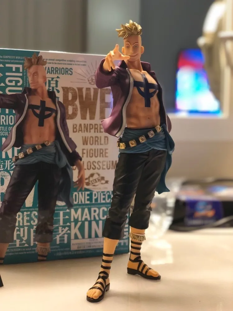 21 см оригинальная аниме одна штука ПВХ Марко белая борода Пиратская игрушка