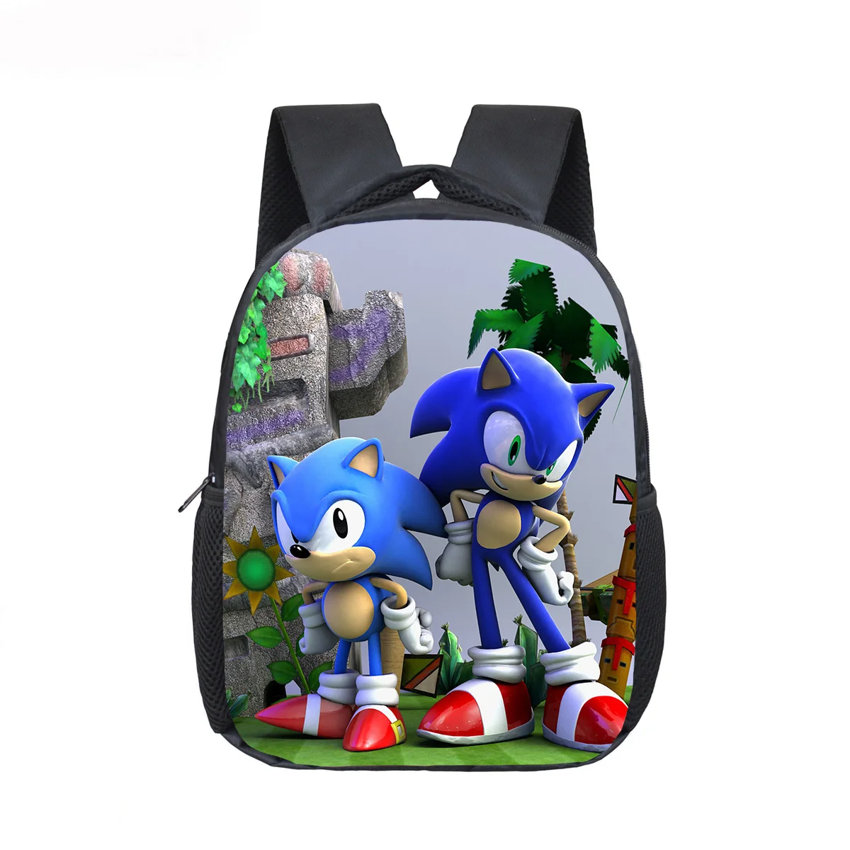 12 дюймов Mario Bros Sonic Boom Hedgehogs школьные сумки для детского сада детские сумки для книг Детская сумка-рюкзак в подарок - Цвет: Sonic 9