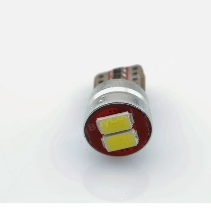 Новинка 2018! 100 шт./лот T10 W5W 5630 2 SMD 194 168 светодиодные лампы Canbus для номерного знака