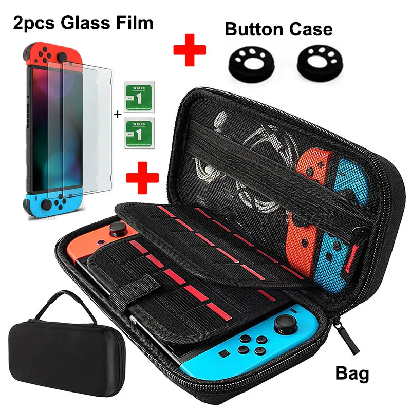 9 in 1 Hard Shell Case For Nintend Switch Storage Carrying Bag Portable for Nintendoswitch Switch NS Console Game Accessories