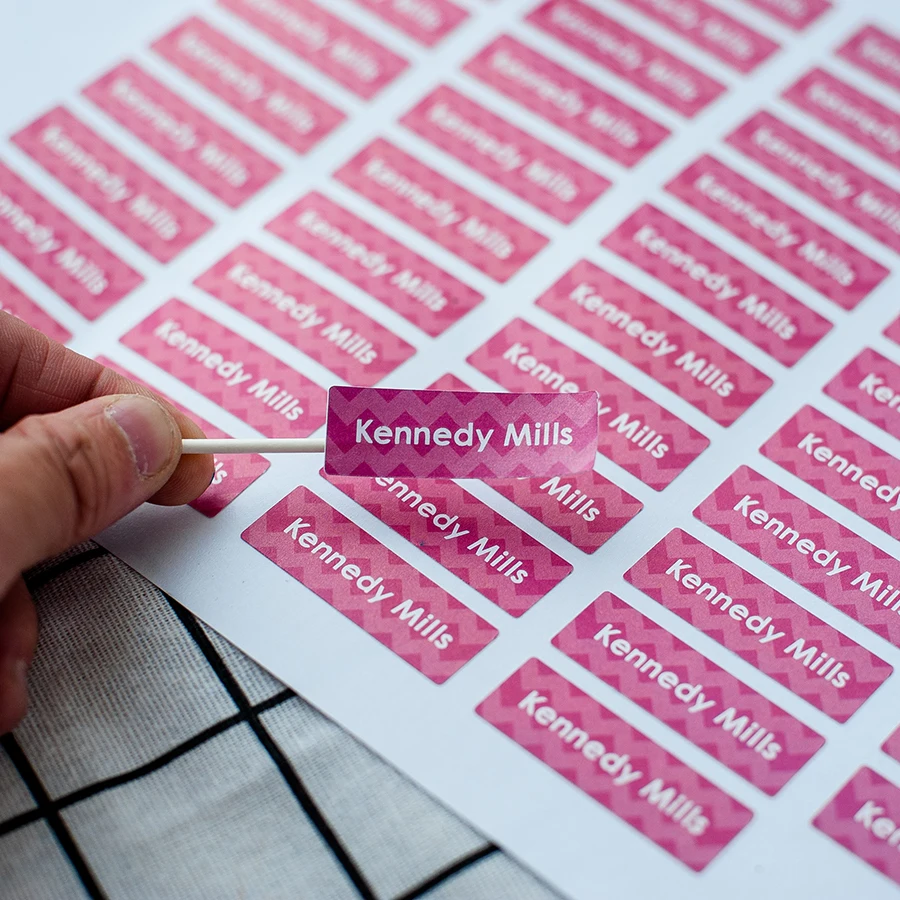 

#7BGJ-Free postage-15x45mm Colorful label sticker school supply kid girl Name custom stickers bag Plain sticker personalized
