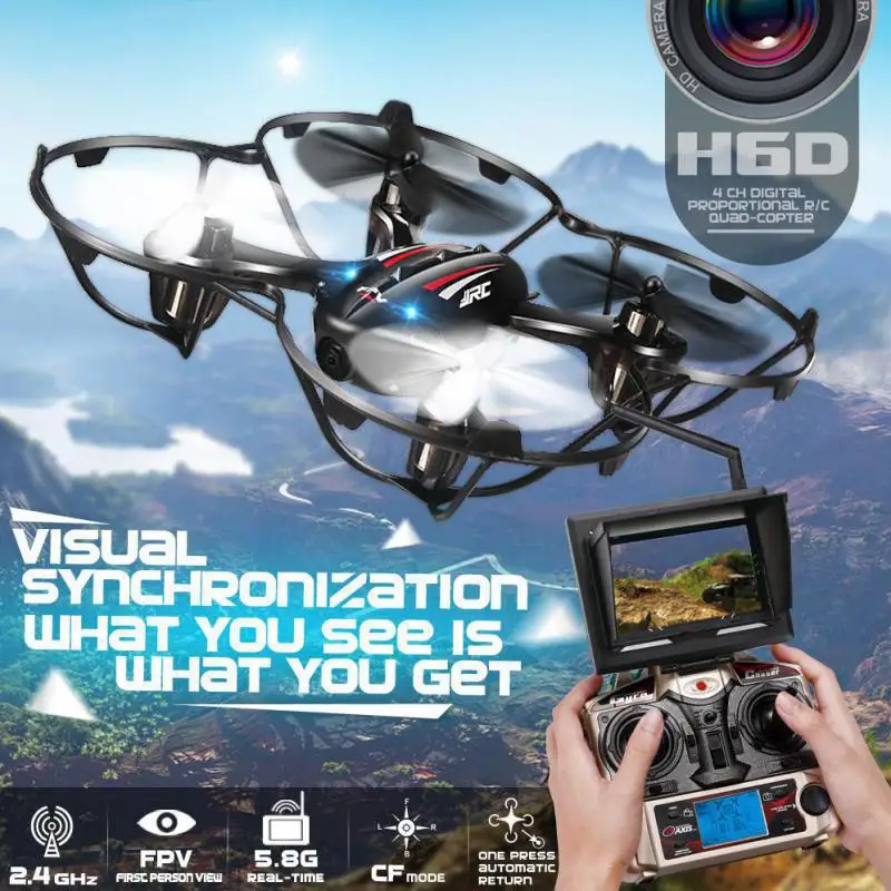 Квадрокоптеры H6D FPV мини Дроны с камерой HD Летающая камера для вертолета