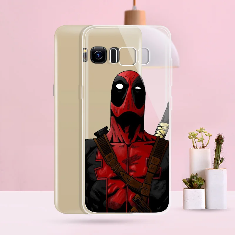 N014 Deadpool Lovely Soft TPU Silicone Cover For Samsung Galaxy A3 A5 A6 A7 A8 A9 M10 M20 S10 S10E Lite Plus 2017 2018 Case |