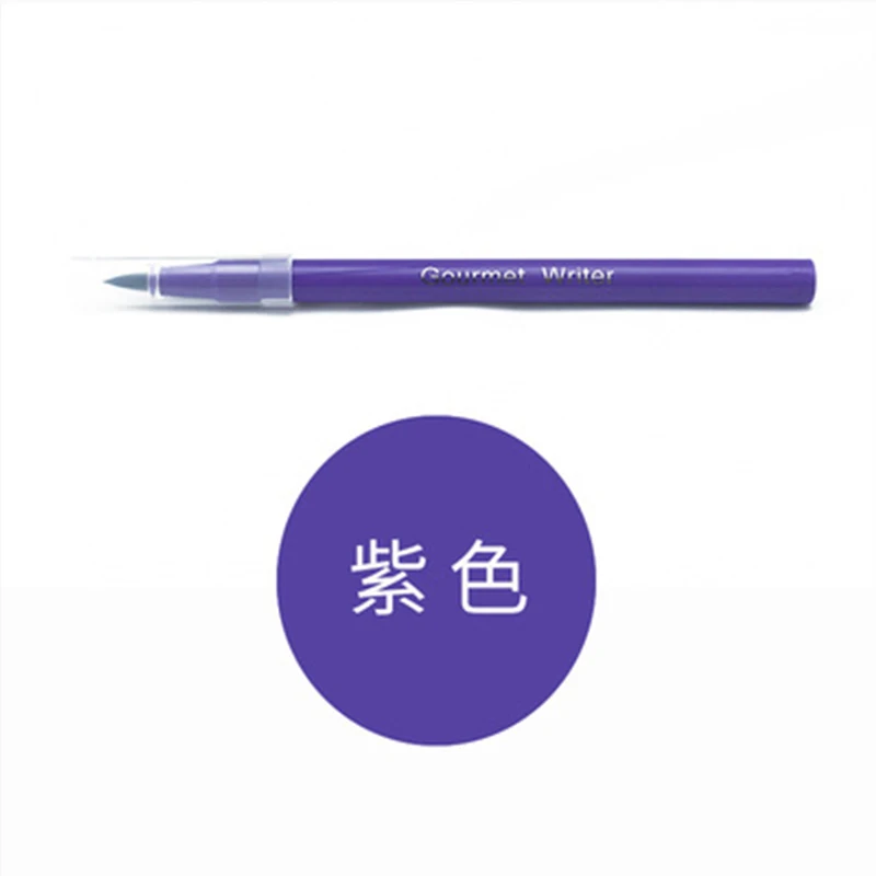 Purple Практичная пищевая съедобный пигмент ручка для самостоятельного изготовления печенья для приготовления тортов ручки для рисования съедобные формы для десерта печенья - Цвет: Purple