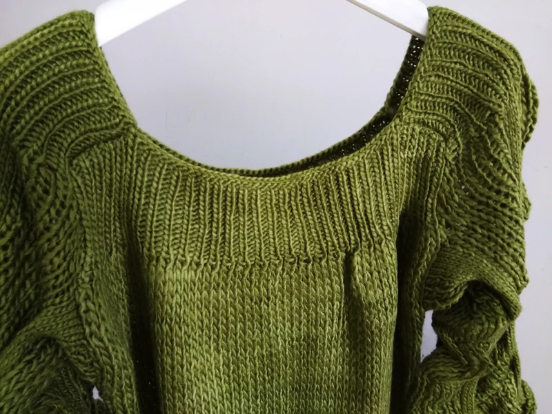 2019 spring new Casual Women Loose Knitted Top Pullovers Sexy Off Shoulder Ruched Slash Neck sweater | Женская одежда