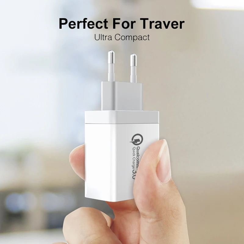 QC3.0 USB зарядное устройство адаптер 30 Вт Быстрая зарядка 3,0 зарядное устройство для мобильного телефона для samsung S10 Plus iPhone быстрая настенная зарядка EU US UK вилка