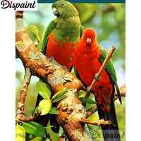 dispaint full squareround drill 5d diy diamond painting animal parrot embroidery cross stitch 3d home decor a10757