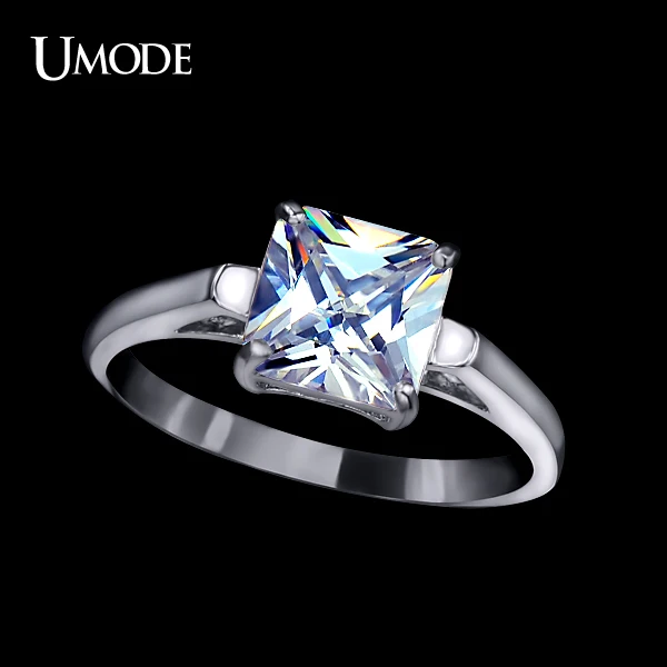 UMODE брендовые ювелирные изделия высшего качества Anillo CZ Ювелирные Белое