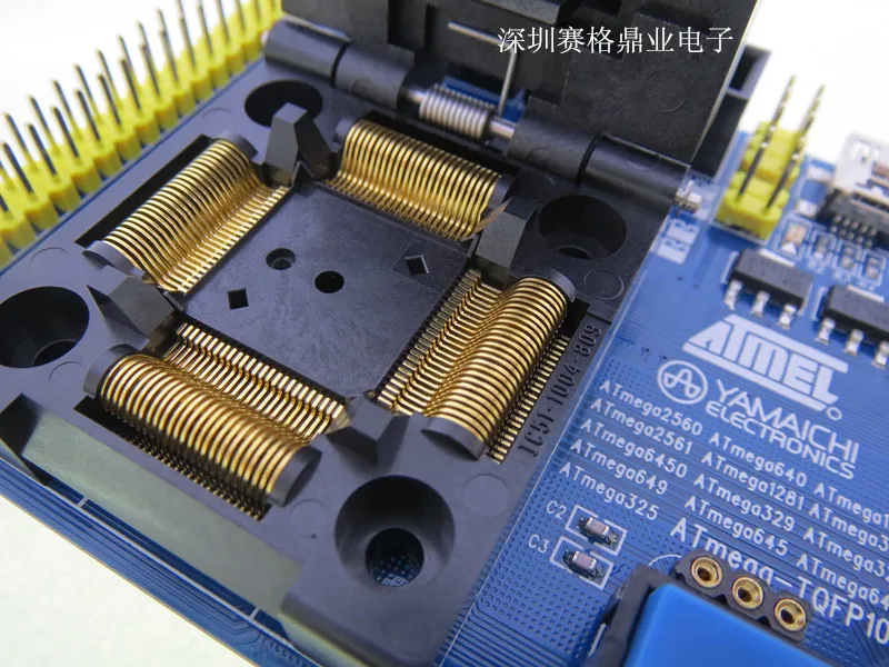 Оригинальное тестовое сиденье ATMEL IC ATmega6450 ATmega3250 ATmega329 программируемая зажигания