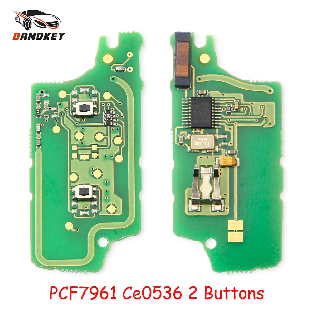 Электронная печатная плата Dandkey CE0536 с Дистанционным Ключом ASK для Peugeot 207 407 307 Citroen