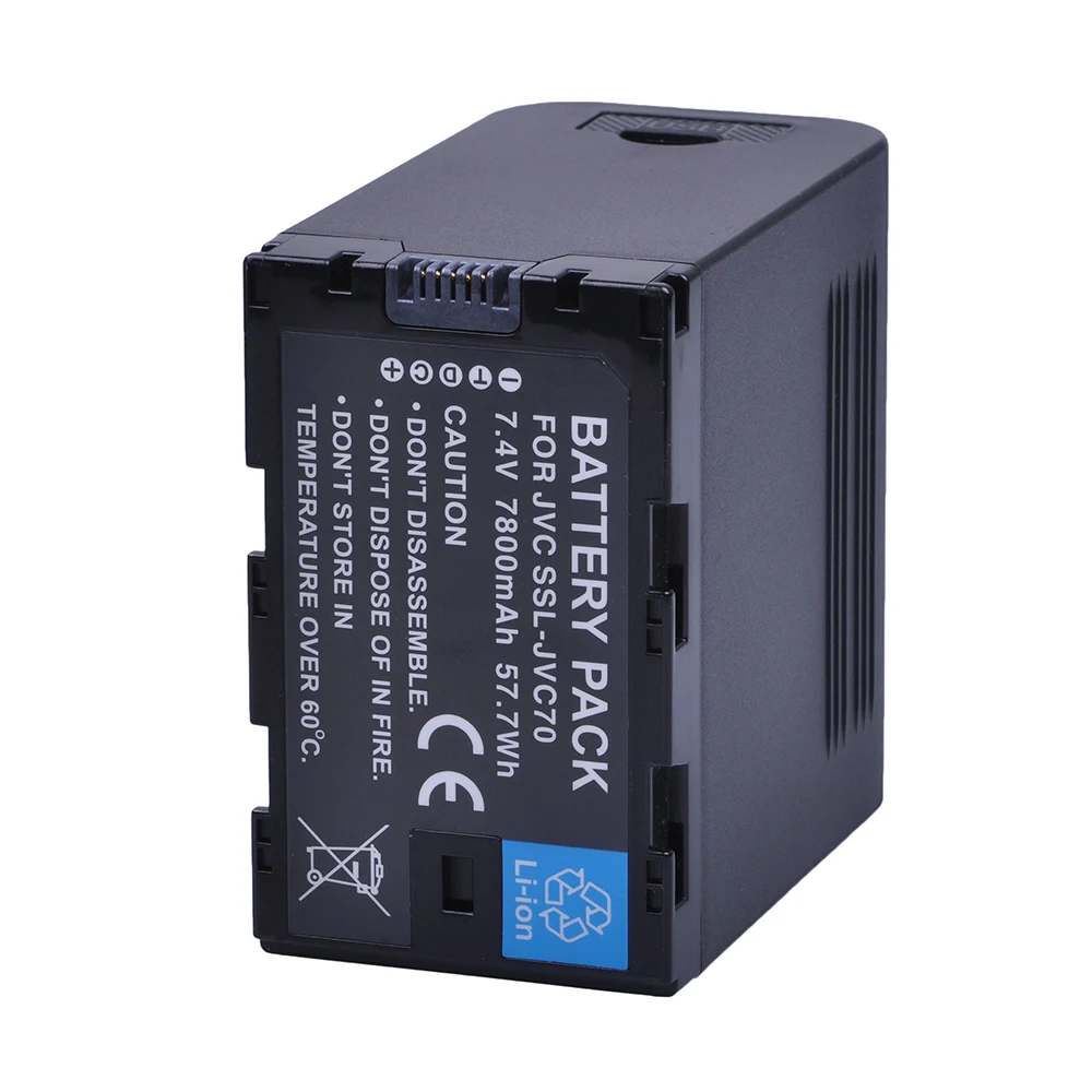 2Pcs 7800mAh SSL-JVC70 JVC70 Camcorder Battery with USB Output for JVC SSL SSL-JVC50 GY-HMQ10 GY-HM200 GY-LS300 Batteries | Электроника
