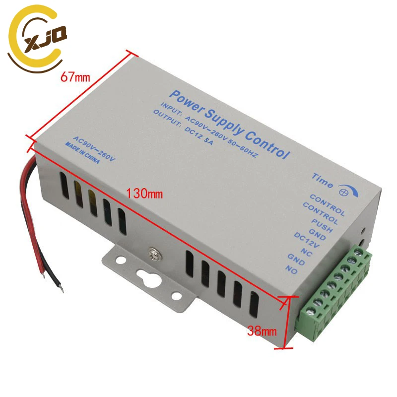XJQ горячая Распродажа DC 12V5A двери Система контроля доступа переключатель Питание 110~ 260 V для радиочастотный идентфикатор отпечатков пальцев Доступ Управление "в провинции аньхое