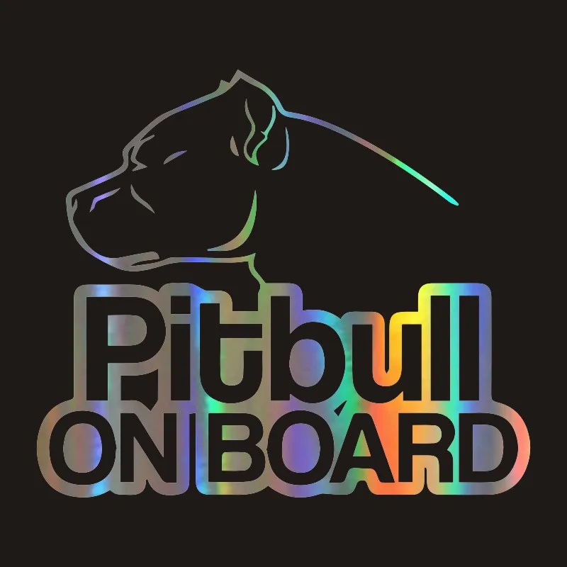 Автомобильные наклейки s 16 см* 13,9 см Pitbull на доске, автомобильные наклейки на мотоциклы, светоотражающие наклейки для автомобиля, купить 2, сохранить половину пользовательских стикеров - Название цвета: Laser