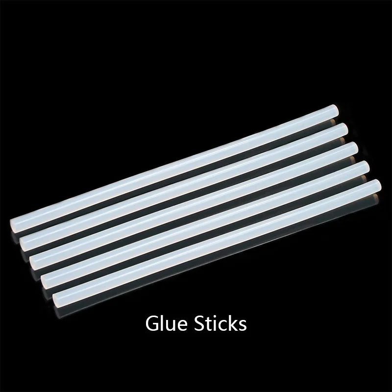 5pcs Sticks 20 Вт термоплавкий клеевой пистолет с 1 шт./5 шт. 7 мм* 200 мм Клей-карандаш промышленный мини термо Электрический термотемпературный инструмент пневматический - Цвет: 5pcs Sticks