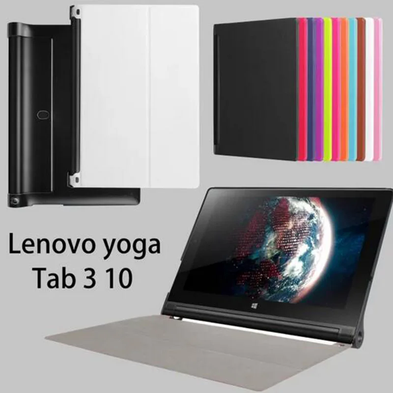 Enzi Ultra Slim Магнитный Кастер Кожа PU Смарт чехол для Lenovo Йога Планшеты TAB3 Tab 3 Pro 10X90 10.1