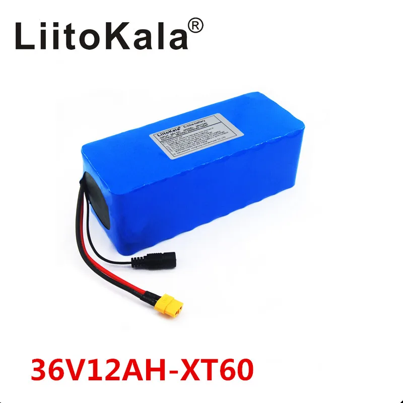 LiitoKala 36V 12ah 10S4P блок батарей электрического велосипеда 18650 литий ионный