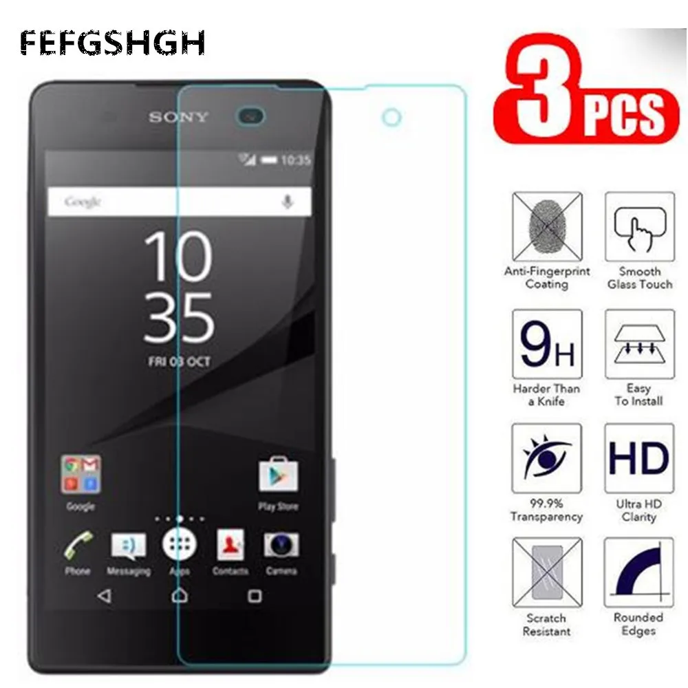9H закаленное стекло для Sony Xperia E5 Защитное экрана F3311 F3313 LTE защитное