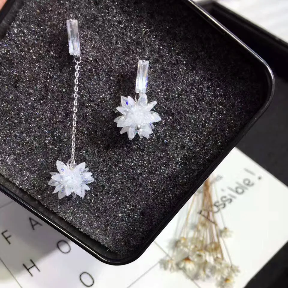 FARLENA ювелирные изделия посеребренные циркониевые кристаллы для женщин|earrings