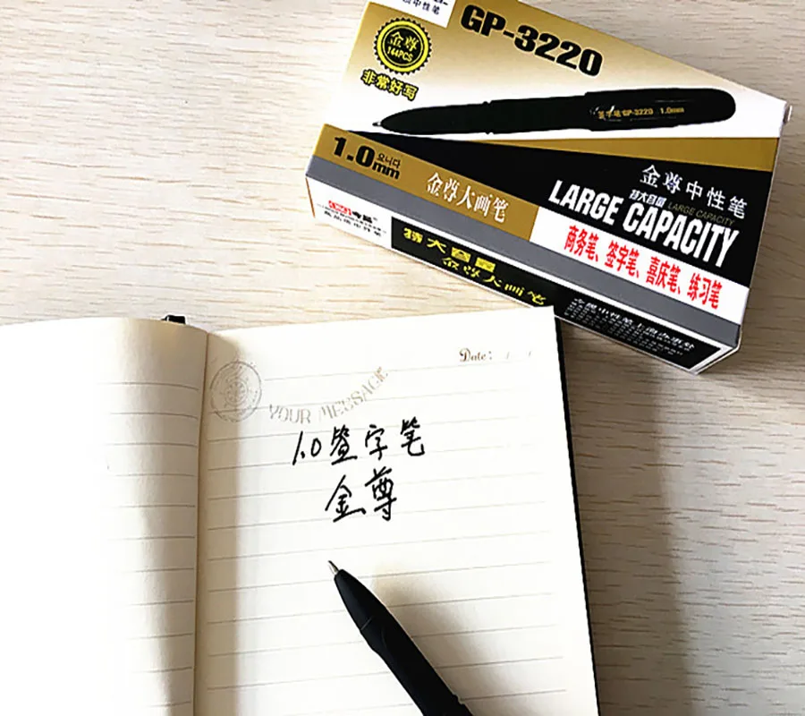 

12pcs/lot Large Capacity Matte Pen Thick Line Signature Business Festive Practice Large Capacity Refills