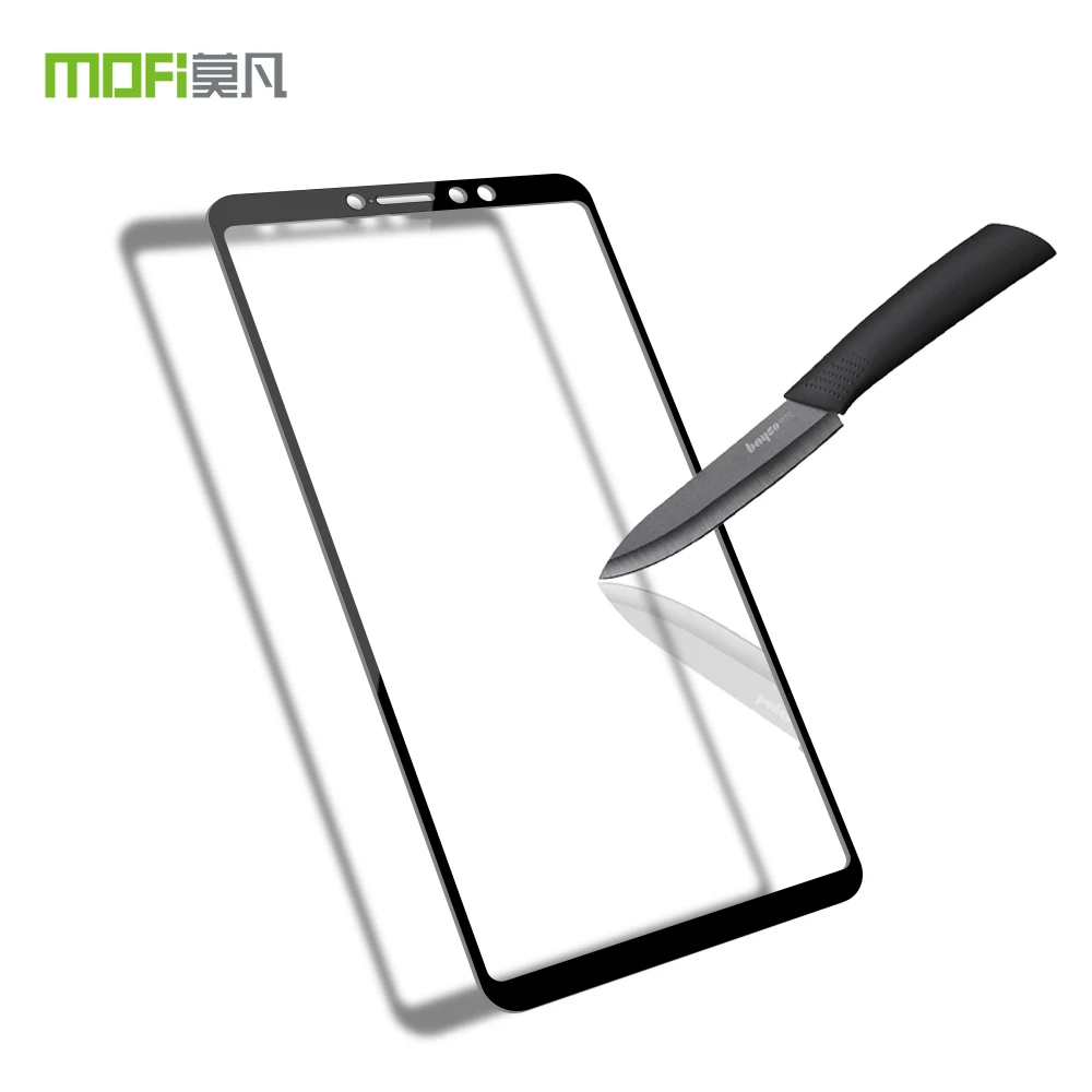 

For Xiaomi Max 3 Original MOFi 9H Full Cover Tempered Glass Screen Protector Film for Xiaom Max 3 Pro Toughened Glass Film