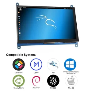 ЖК-дисплей TFT 3,5 дюйма, 480x320  7 дюймов, сенсорный ЖК-Дисплей HDMI, модуль монитора HD 1024x600 для Raspberry Pi 3 Model B + Pi 4