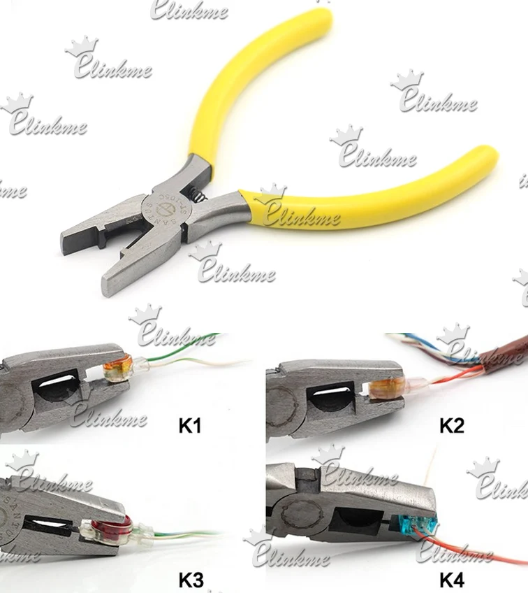 100pcs(4 in 1 box) K1/K2/K3/K4 Wire Connector Terminals UY UY2 UR UB network cable terminal block for Telephone telecom Cable |