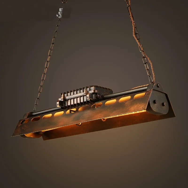 저렴한 미국 복고풍 펜던트 램프 산업 바람 바 레스토랑 카페 인터넷 카페 레스토랑 로프트 향수 녹 컬러 Ligh ZA839