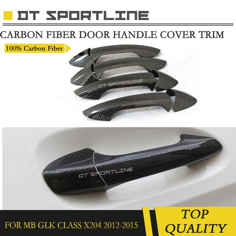 

Real Carbon Fiber Door Handle Cover TRIM 2013 2014 2015 year Exterior trims RHD For Mecedes GLk Class X204 GLk300 GLK200