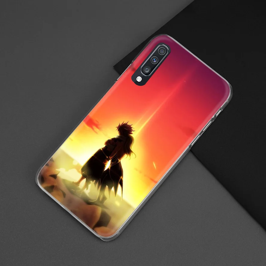 Чехол с хвостом Феи для samsung Galaxy A50 A70 A20e A40 A30 A20 A10 A8 A6 Plus A9 A7 жесткий прозрачный чехол для телефона из поликарбоната с аниме