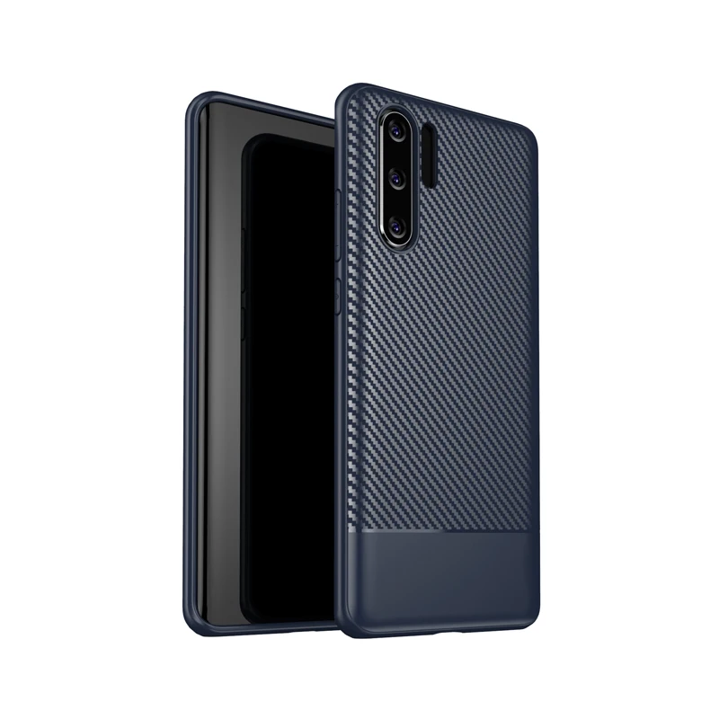 Чехол для телефона из углеродного волокна мягкий чехол ТПУ Huawei P30 Pro силиконовый