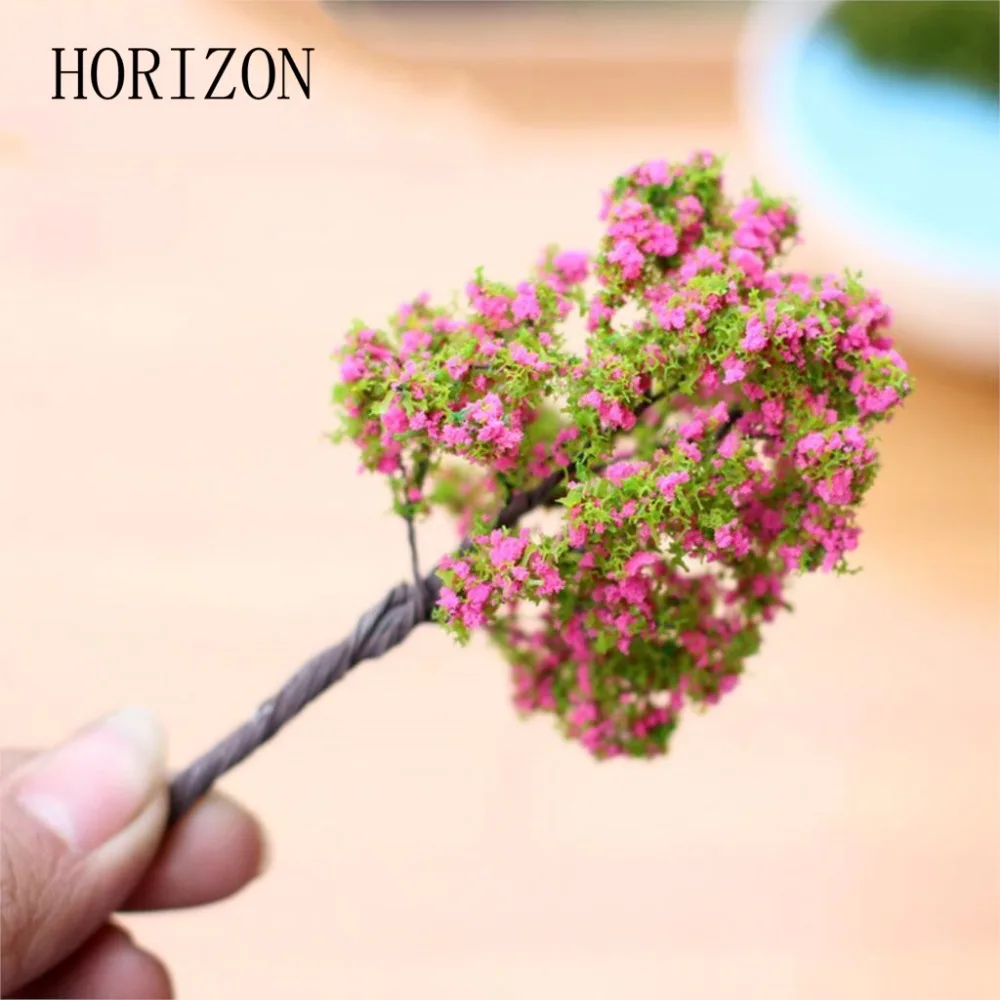 Микро мох мир бонсай сад маленький украшение с пейзажным орнаментом мини дерево