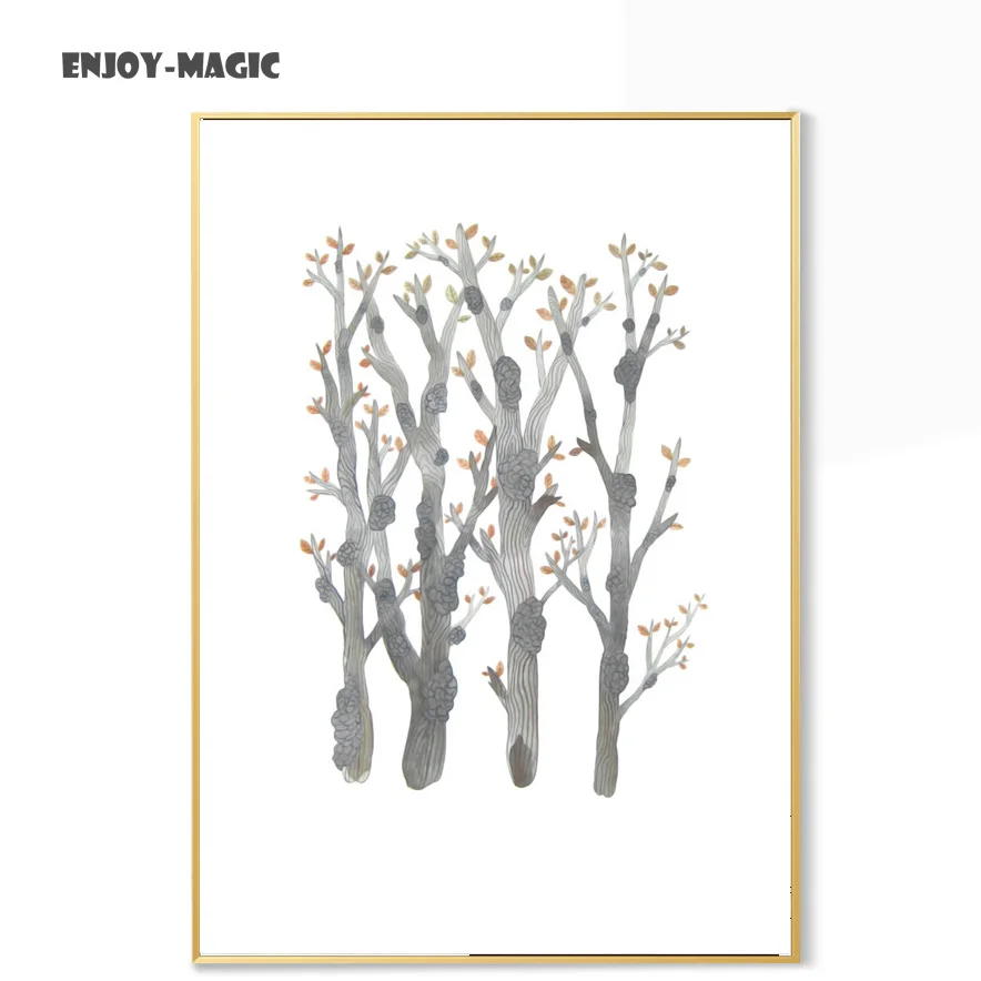 Домашний декор холст постер кактус кактусы растения девочка украшение для дома