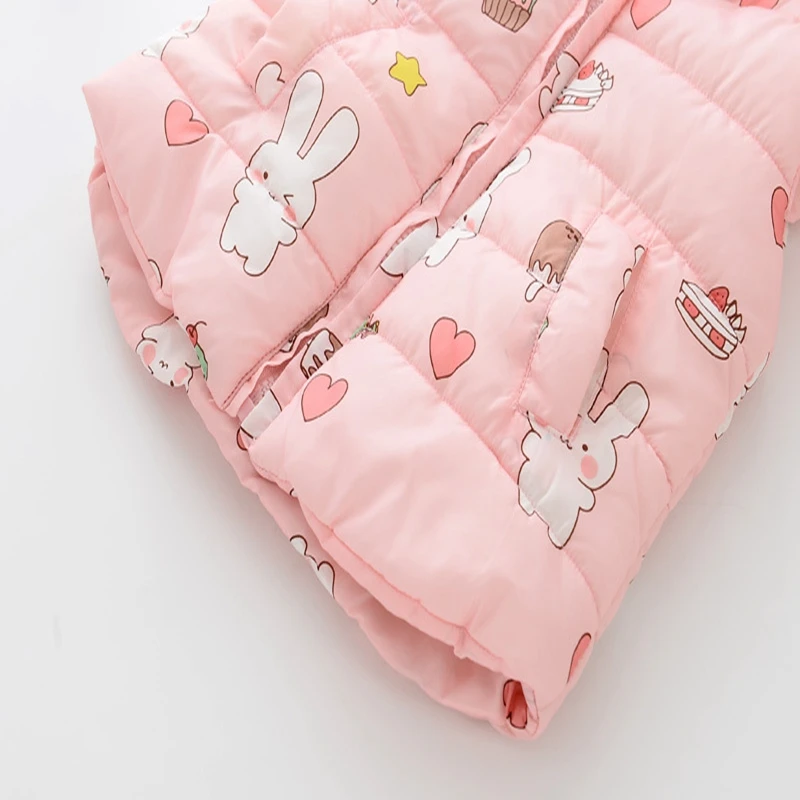 Жилет с ангелом для девочек жилет капюшоном толстые бархатные жилеты теплая