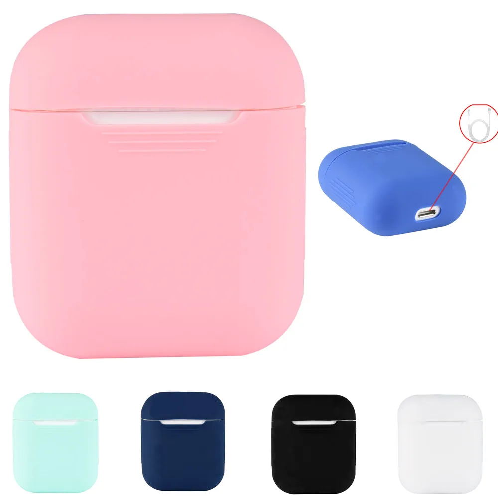 Силиконовый ударопрочный водонепроницаемый чехол для AirPods|Аксессуары наушников|
