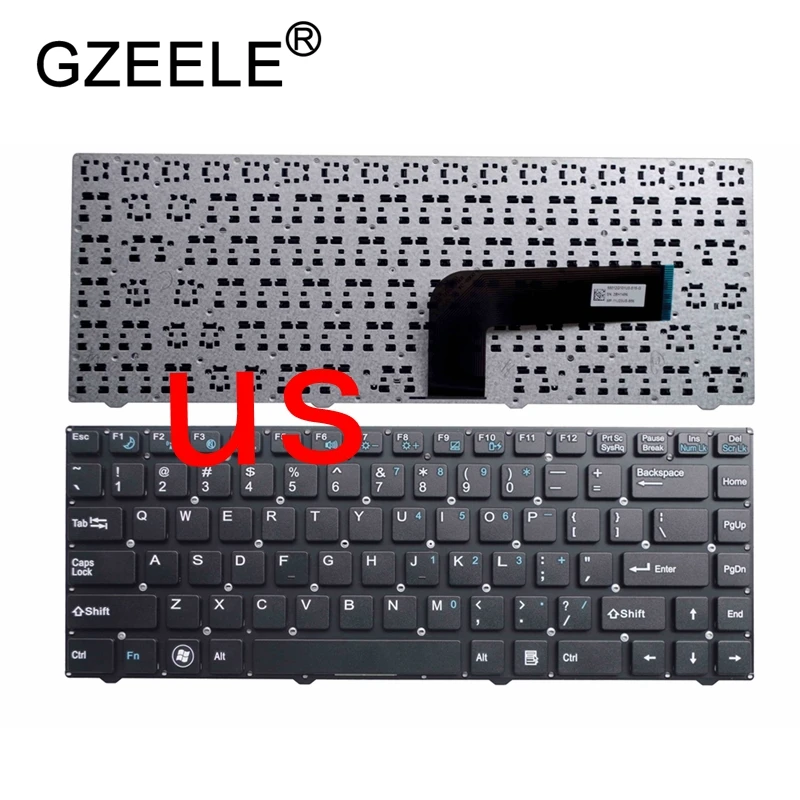 Английская клавиатура GZEELE для DNS Pegatron B14Y B34FD (0150931) строгая с рамкой 0KN0