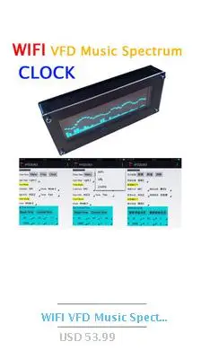 DYKB 0,96 дюймов цветной OLED музыкальный анализатор спектра с часами MP3 Усилитель Аудио индикатор уровня Анализатор ритма VU метр