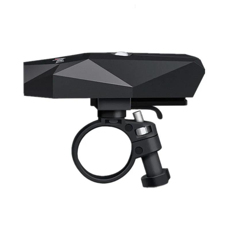 

BASECAMP Rechargeable Bike Light Green Laser Flashlight Bicycle Front Light Bell MTB Bike Logo Safety Warning Lamp Horn Lights
