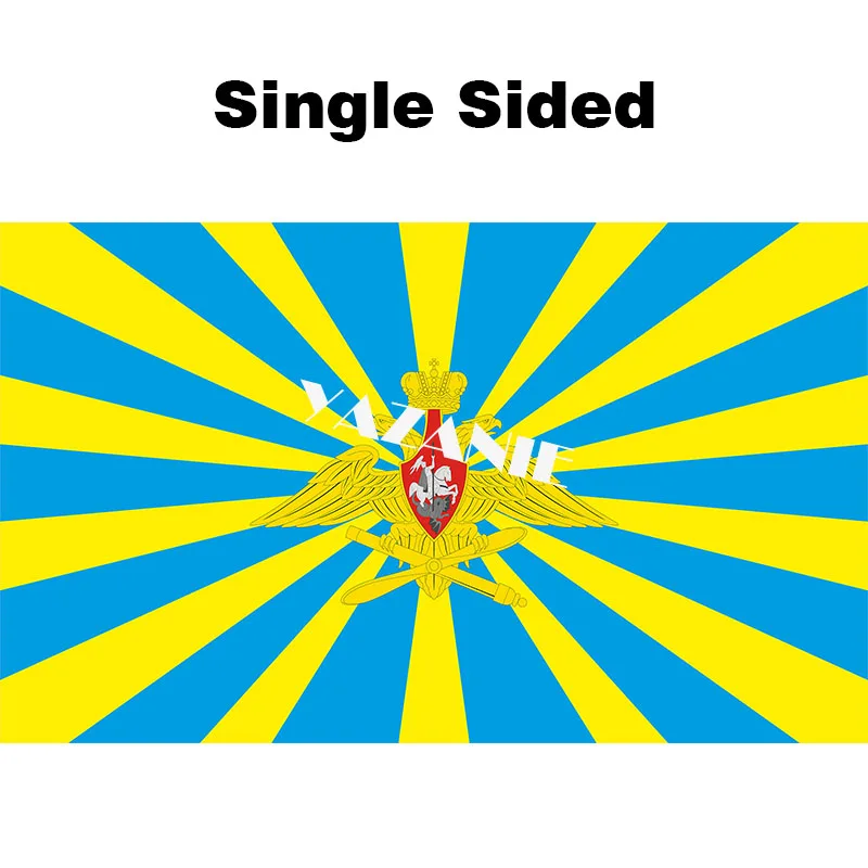 Single Sided YAZANIE любой размер Двухсторонний Флаг ВВС России и советских военно-воздушных сил, военные флаги и баннеры для Дня Победы - Цвет: Single Sided