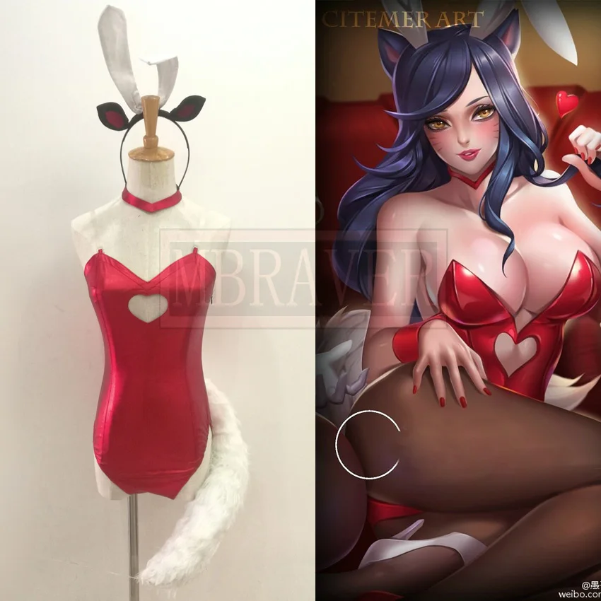 Костюм для косплея LOL the Nine Tailed Fox Ahri костюм кролика девочек индивидуальный пошив