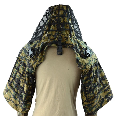 RIPSTOP Digital WD ROCOTACTICAL военный Снайпер Ghillie Viper Hood Combat Ghillie Suit Foundation Custom Ghillie Hood Jacket камуфляж, лесная местность - Цвет: RIPSTOP Digital WD