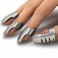 4pcsset stainless steel finger hand guard finger protector knife slice chop safe slice cooking tools