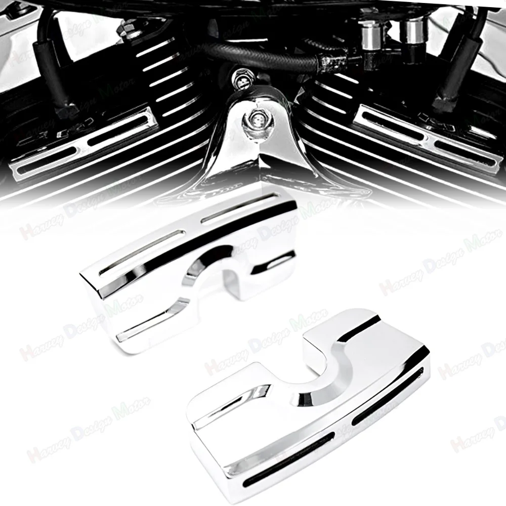 Хромированные крышки для болтов свечей зажигания Harley Touring Dyna Softail Twin Cam 99 13 14 15 16 17