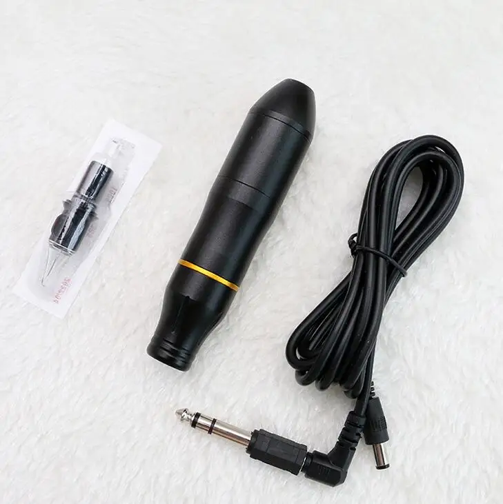 Pro татуаж Pen машина Татуировка MachineTattoo питания с Клип шнур PTM4321 - Цвет: black