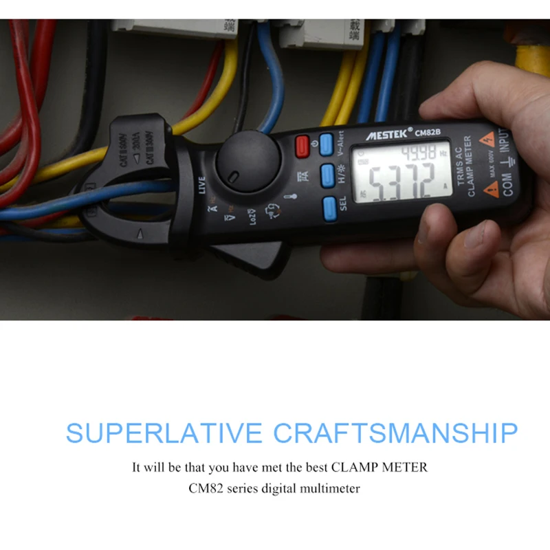 Клещи CM82A/CM82B/CM82C Авто Диапазон мультиметр AC/DC Pinza Amperimetrica True RMS измеритель напряжения Ressistance ток тестер