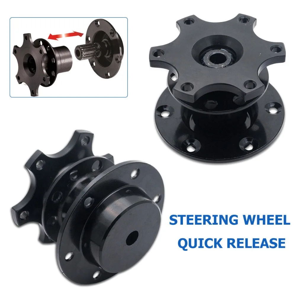 Черный Для MOMO OMP ND SP рулевое колесо Quick Release snap off hub адаптер Автомобильное рулевое колесо Hub Boss Kit Универсальный - Цвет: Черный