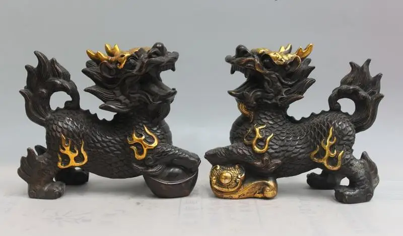 Китай (материк) Королевский Feng Shui привлекать Богатство Собака Лев КИЛИНА Kylin